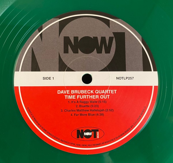 The Dave Brubeck Quartet - Time Further Out (color) (LP)