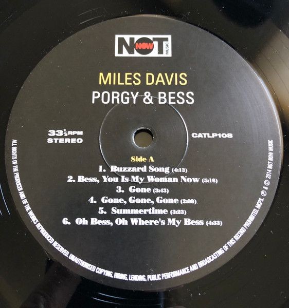 Miles Davis. Porgy & Bess (LP)