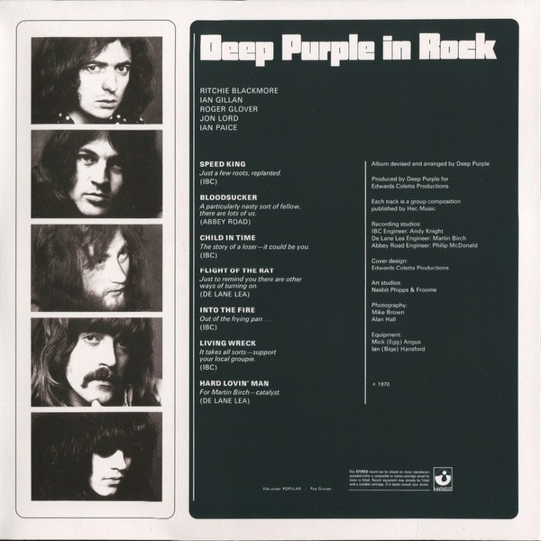 Deep Purple - In Rock (color)(LP)