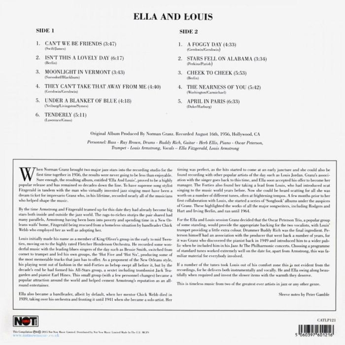 Ella Fitzgerald & Louis Armstrong. Ella And Louis (LP)
