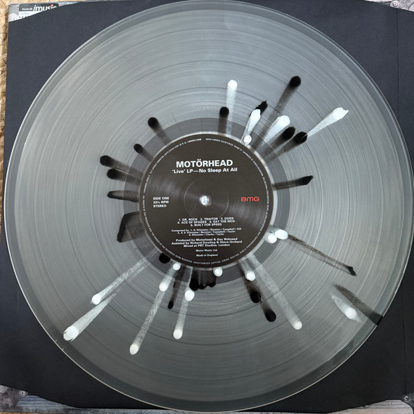 Motorhead - No Sleep At All (50th Anniversary) (Clear & White & Black Splatter) (LP)