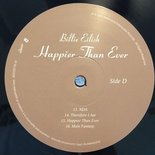 Billie Eilish - Happier Than Ever (2 LP)
