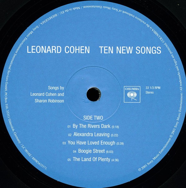 Leonard Cohen - Ten New Songs (LP)