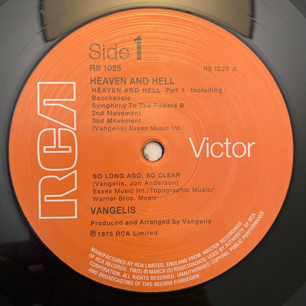 Vangelis - Heaven And Hell (Analogue) (LP)