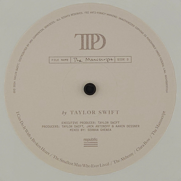 Taylor Swift - The Tortured Poets Department (color) (2LP)