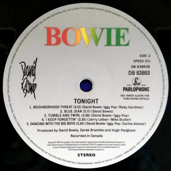 David Bowie - Tonight (LP)