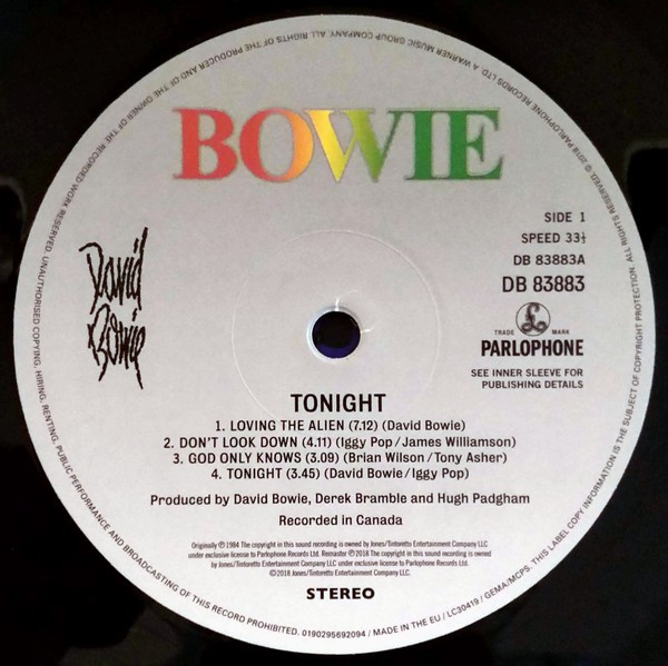 David Bowie - Tonight (LP)