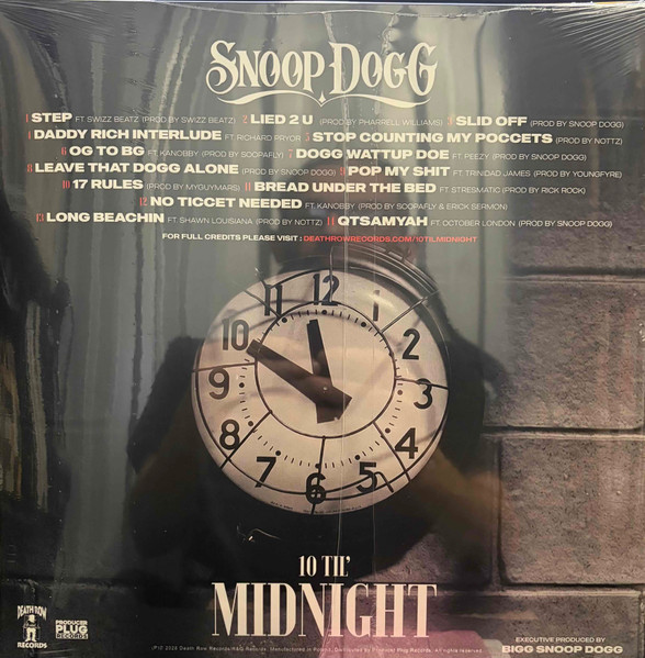 Виниловая пластинка Snoop Dogg - 10 Til' Midnight (Blue Splatter) (LP)