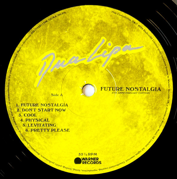 Dua Lipa - Future Nostalgia (5th Anniversary) (1x Yellow Splatter / 2x Black) (3LP)