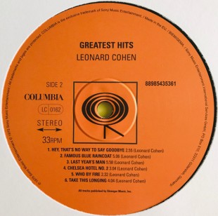 Leonard Cohen - Greatest Hits (LP)