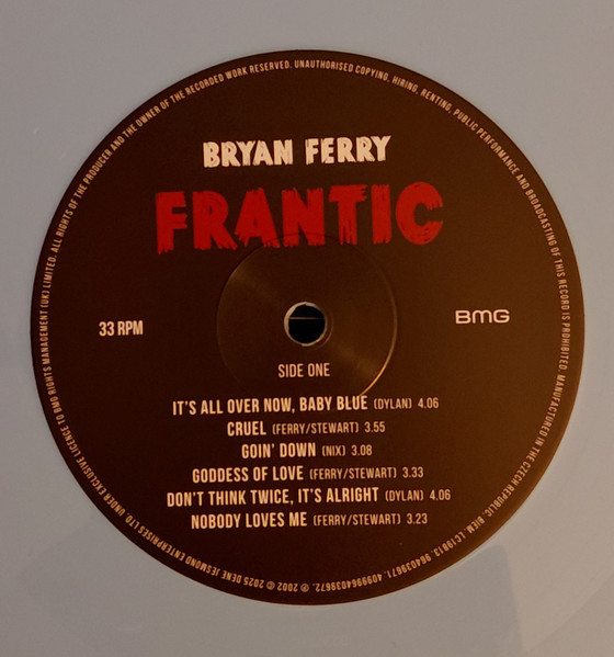 Bryan Ferry - Frantic (Limited Edit) (color) [LP]