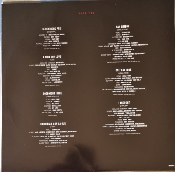 Bryan Ferry - Frantic (Limited Edit) (color) [LP]