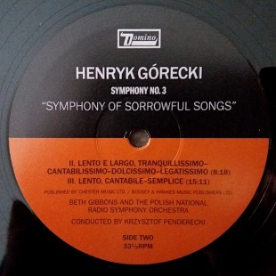 Beth Gibbons - Gorecki: Symphony No.3 "Symphony Of Sorrowful Songs"(LP)