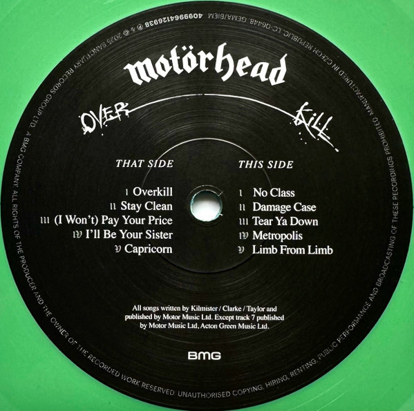 Motorhead - Overkill (50th Anniversary) (Color) (LP)