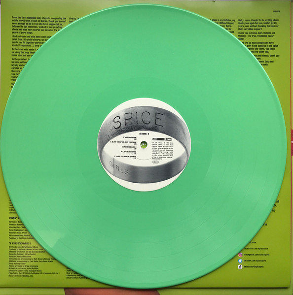 Spice Girls - Spice (Limited Edit) (25th Anniversary) (ColoRGreen) (LP)