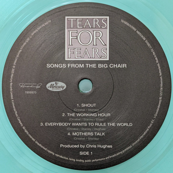 Tears For Fears - Songs From The Big Chair (Limited Edition) (color) (LP)
