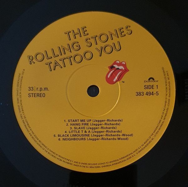 Rolling Stones -Tattoo You (40th Anniversary) (LP)