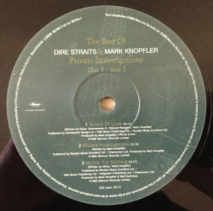 Виниловая пластинка Dire Straits & Mark Knopfler - Private Investigations (The Best Of) (2 LP)