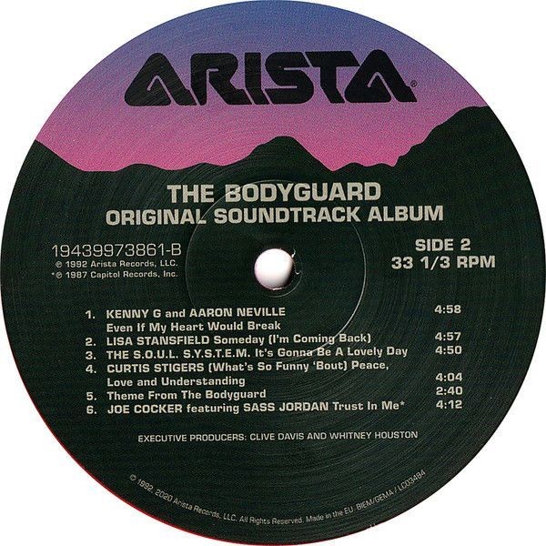 Виниловая пластинка Whitney Houston - The Bodyguard (Сборник) (Soundtrack) (color) (LP)