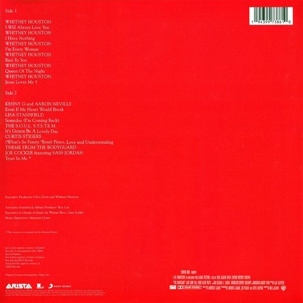 Виниловая пластинка Whitney Houston - The Bodyguard (Сборник) (Soundtrack) (color) (LP)