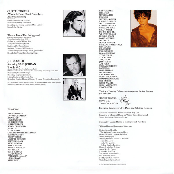 Виниловая пластинка Whitney Houston - The Bodyguard (Сборник) (Soundtrack) (color) (LP)