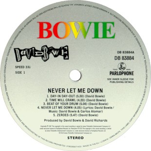 David Bowie - Never Let Me Down  (LP)