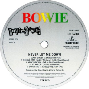 David Bowie - Never Let Me Down  (LP)