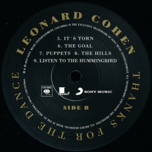 Leonard Cohen - Thanks For The Dance (LP)