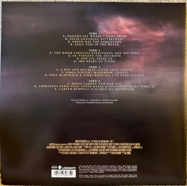 Виниловая пластинка Сумерки - The Twilight Saga Breaking Dawn Part 2 (Soundtrack) (Color Splatter) (2LP)