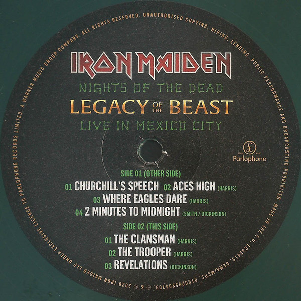 Iron Maiden - Nights Of The Dead, Legacy Of The Beast: Live In Mexico City (color) (3LP)