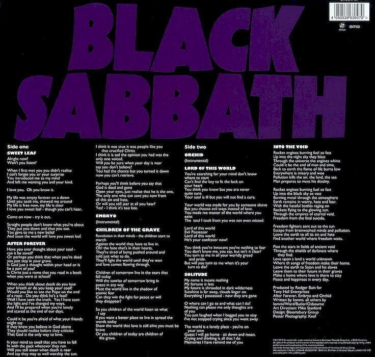 Black Sabbath - Master Of Reality (LP)