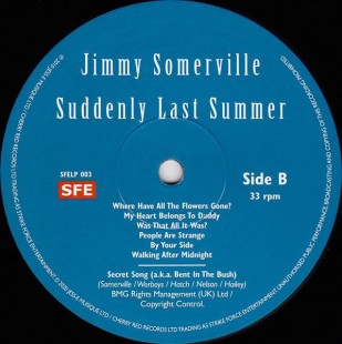 Jimmy Somerville - Suddenly Last Summer (LP)
