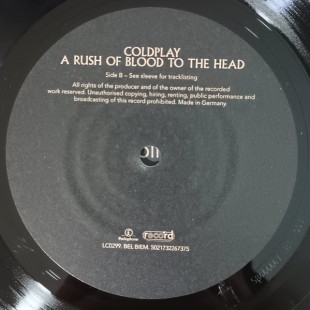 Coldplay - A Rush Of Blood To The Head (LP)