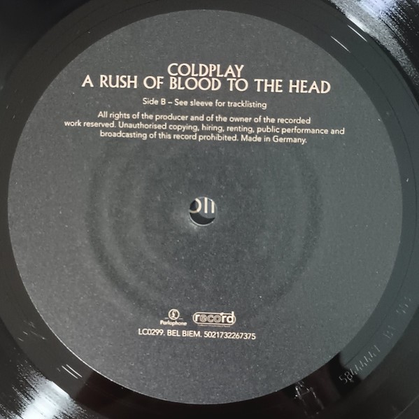 Coldplay - A Rush Of Blood To The Head (LP)