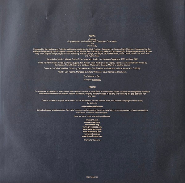 Coldplay - A Rush Of Blood To The Head (LP)