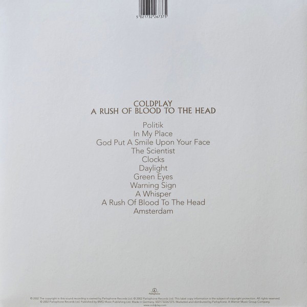 Coldplay - A Rush Of Blood To The Head (LP)
