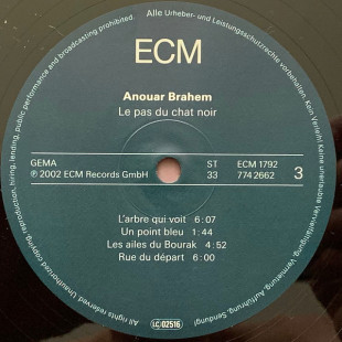 Anouar Brahem - Le Pas Du Chat Noir (2LP)