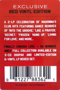 Madonna - Finally Enough Love (Red Translucent) (2LP)