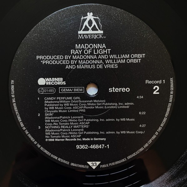 Madonna - Ray Of Light (2LP)