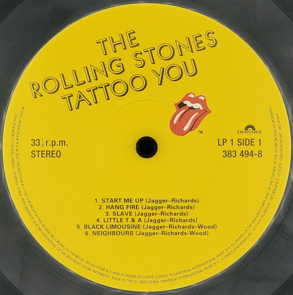 The Rolling Stones - Tattoo You (Deluxe)(2LP)