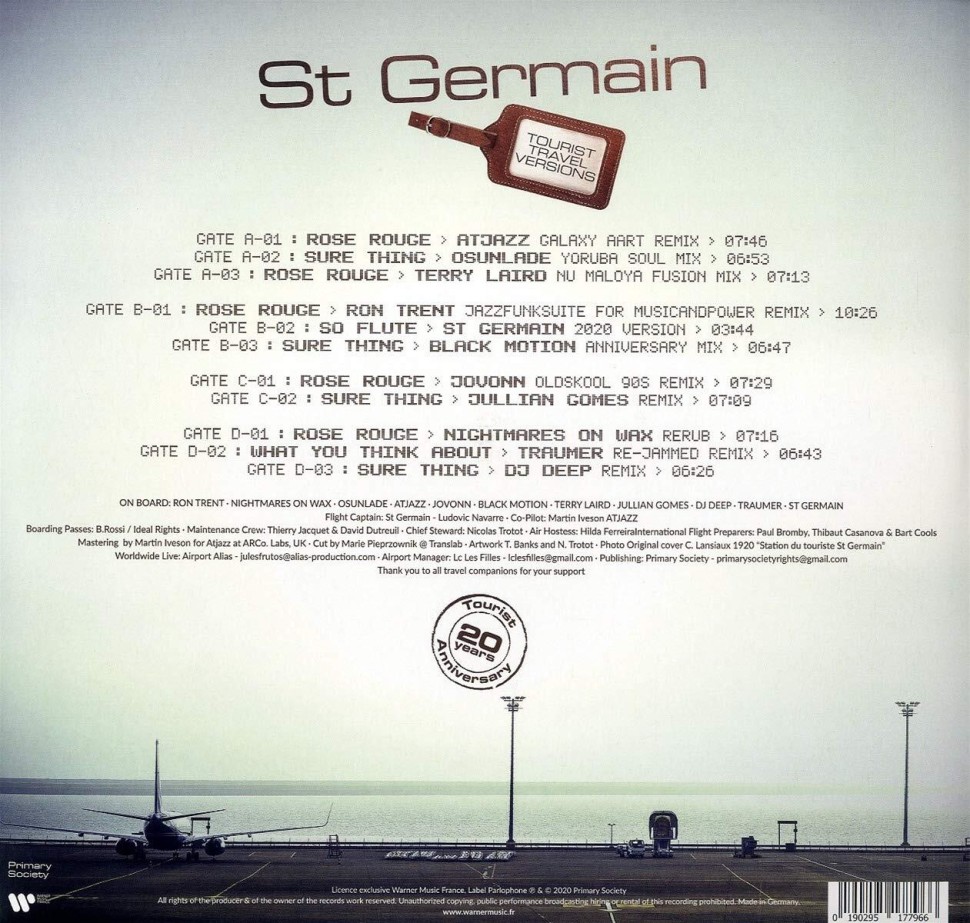St Germain – Tourist Travel Versions (20th Anniversary) (2 LP)