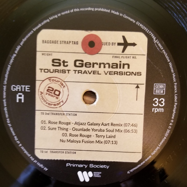 St Germain – Tourist Travel Versions (20th Anniversary) (2 LP)