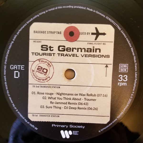 St Germain – Tourist Travel Versions (20th Anniversary) (2 LP)