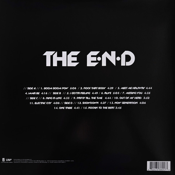 Виниловая пластинка Black eyed peas - E.N.D. (The Energy Never Dies) (2LP)