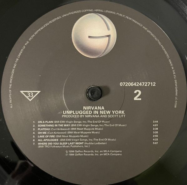 Nirvana – MTV Unplugged In New York (LP)