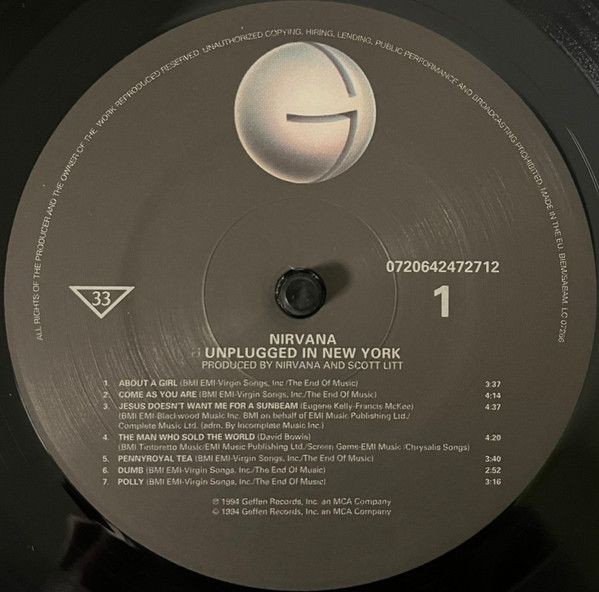 Nirvana – MTV Unplugged In New York (LP)