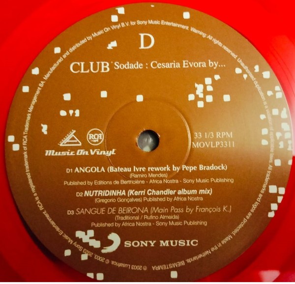 Cesaria Evora Club Sodade: Cesaria Evora By... (color)(2LP)