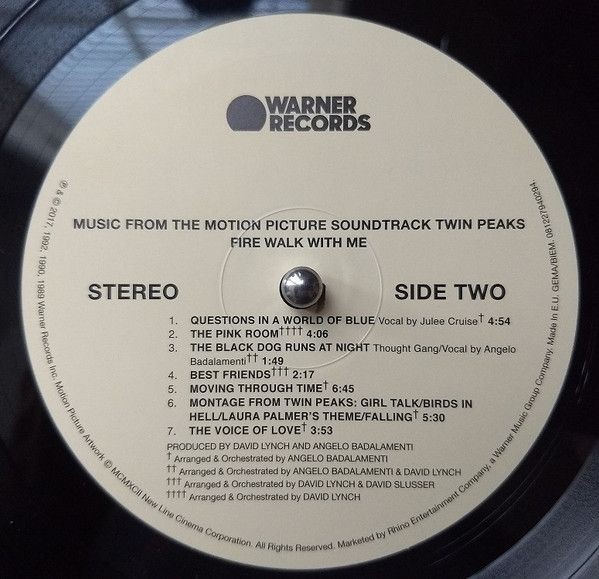 Angelo Badalamenti - Twin Peaks. Fire Walk With Me (Soundtrack) (LP)