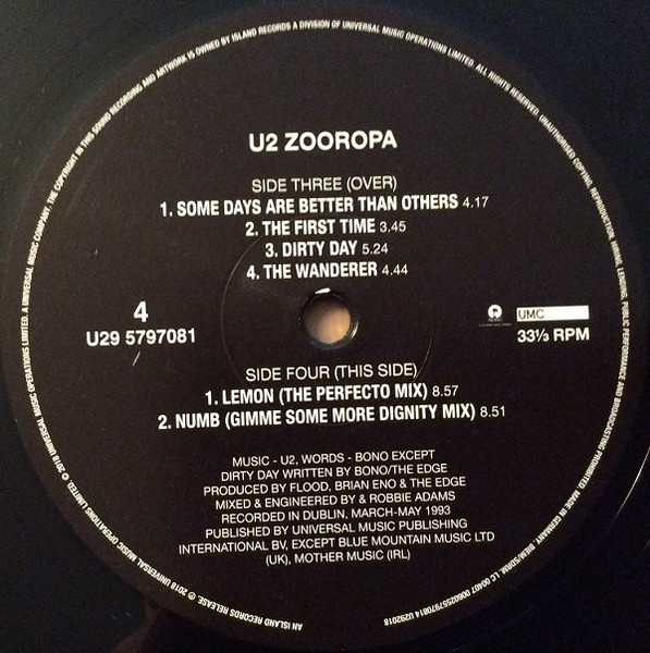 U2 - Zooropa (2LP)