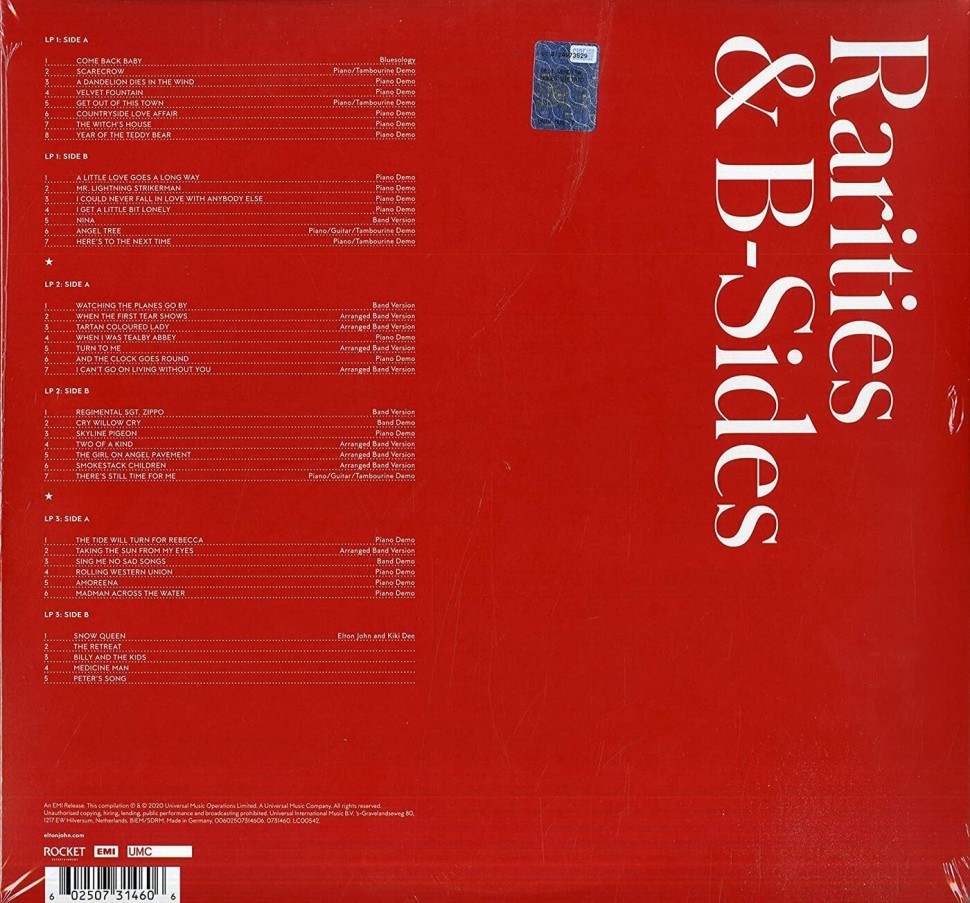 Elton John - Rarities And B-Sides (3 LP)